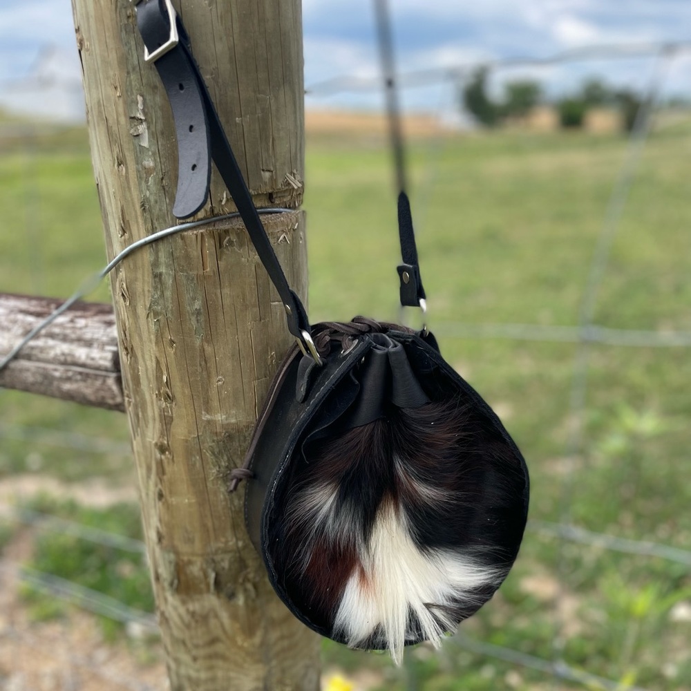 Tricolor Cowhide crossbody